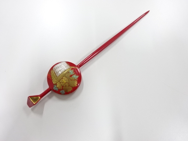 アンティーク　漆塗り蒔絵　簪